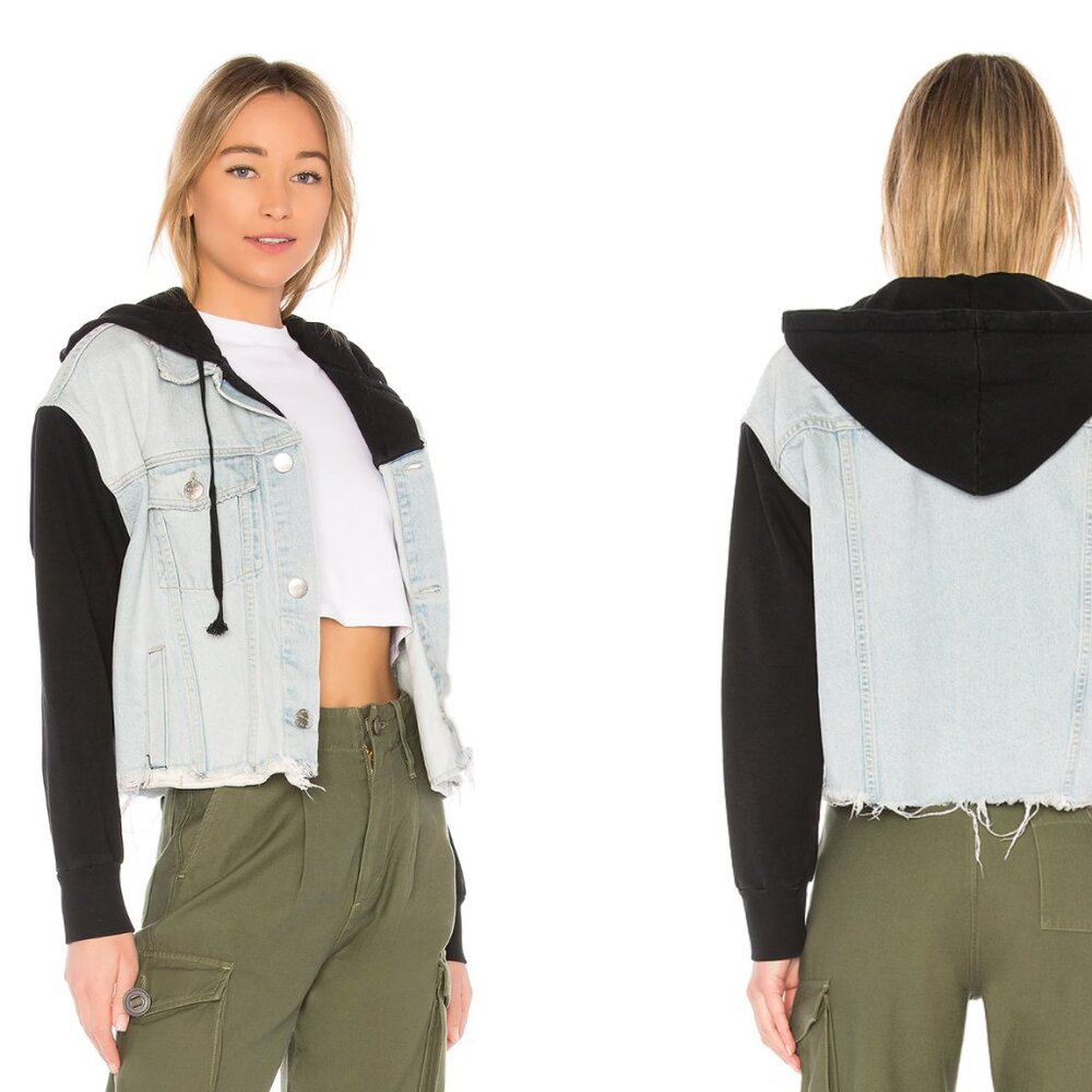 Current/Elliott The Celyn Hoodie in Alta & Black